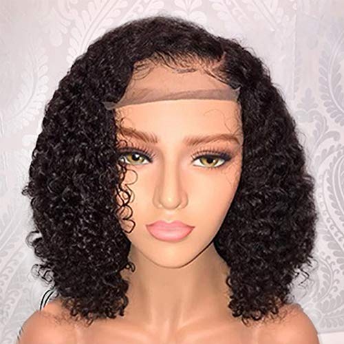 Amazon.com : Jessica Hair 13x6 Lace Front Wigs Human Hair Short Bob Wigs  Pre Plucked With Baby Hair Curly Brazilian Remy Hair Wigs For Black Women  (8 Inch with 150% density) :