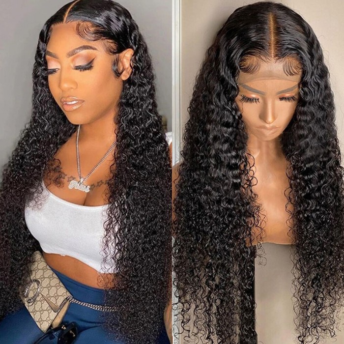 UNice Premium Long Curly Human Hair Wigs Nice Curly Lace Front Wig  Brazilian Virgin Hair | UNice.com