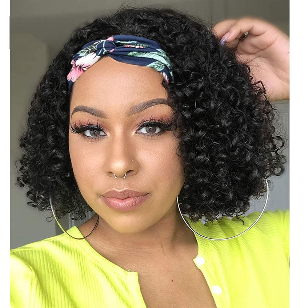 Buy Flandi 10'' Short Pixie Cut Curly Headband wigs for Black Women Pixie  Cut Curly Short Headband Wigs Black Short Curly Headband Wigs for Black  Women Online in Turkey. B095P33RXK